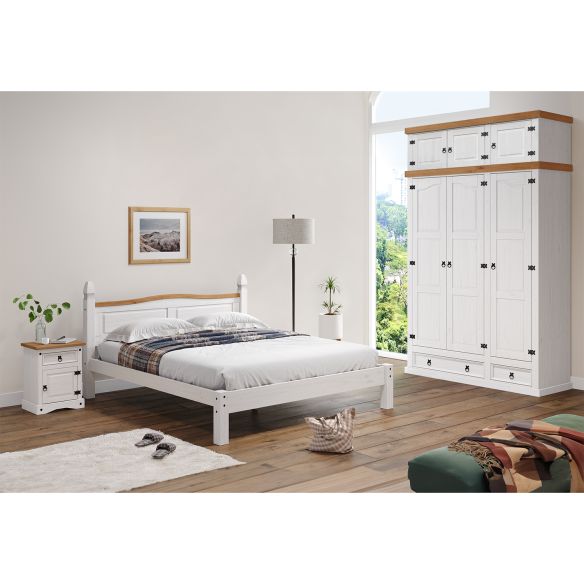 Jednolôžko CORONA biely vosk