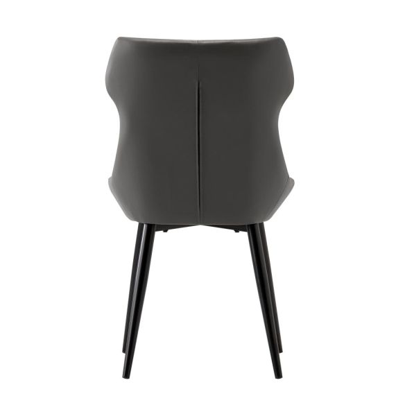 Jedálenská stolička, tmavosivá/čierna, SAGARA