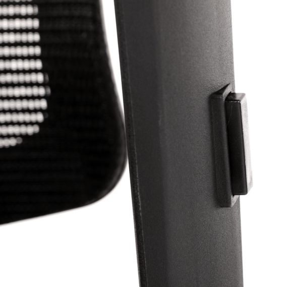 Kancelárska stolička, poťah bordó látka a čierna sieťovina MESH, hojdací mech. KA-B1025 BOR