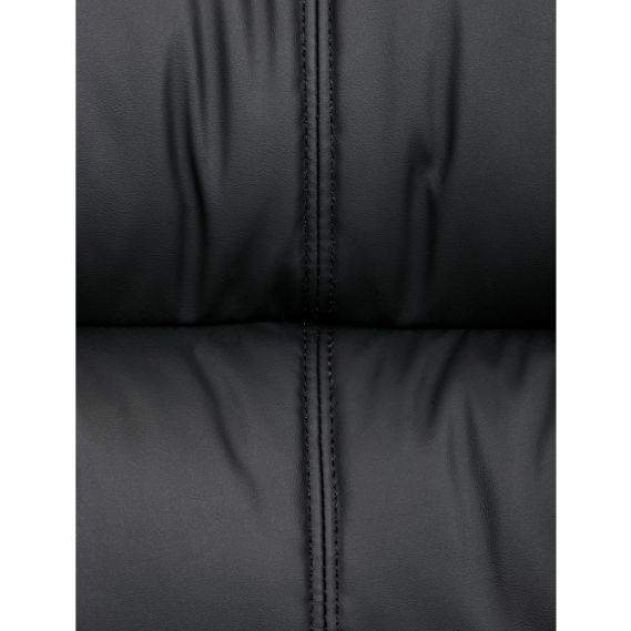 Kancelářská židle, černá ekokůže, taštičkové pružiny, kovový kříž, kolečka na tvrdé podlahy KA-Y346 BK