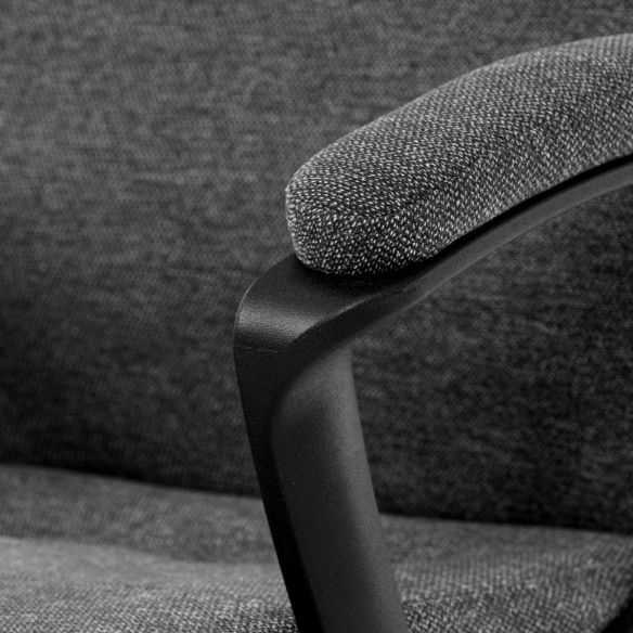 Kancelářské křeslo, šedá látka, kovový kříž KA-Y391 GREY2