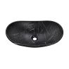 Umývadlo na dosku LENA MB2, čierny mat