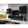 Obývačka ROCO RO 2, čierny mat/čierny mat/čierny mat