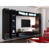 Obývačka VIGO 6, čierny mat/čierny lesk