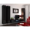 Obývačka VIGO 18, čierny mat/čierny lesk