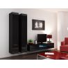 Obývačka VIGO 19, čierny mat/čierny lesk