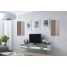 Obývačka VIGO NEW 10, biely mat/latte lesk