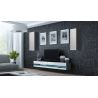Obývačka VIGO NEW 10, sivý mat/biely lesk