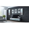 Obývačka VIGO NEW 11, sivý mat/biely lesk