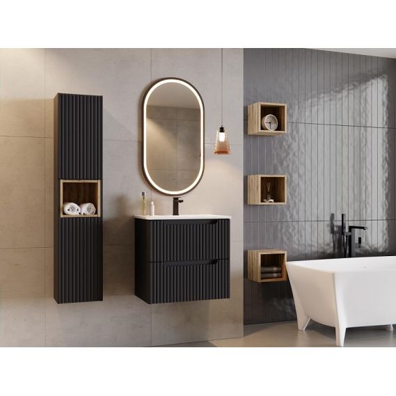 Kúpeľňová skrinka NOVA BLACK 81-20-1D