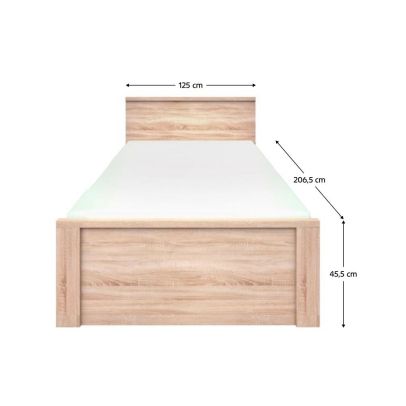 Posteľ 120, dub sonoma, TOPTY TYP 43 2