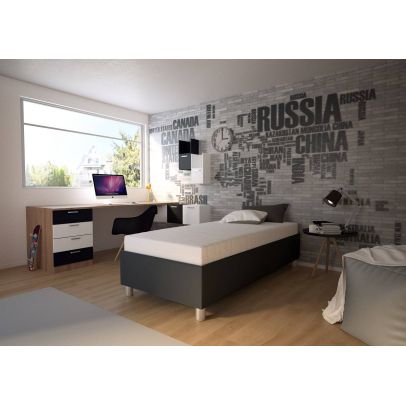 Posteľ 90x200 Blanar NEPTUN šedá