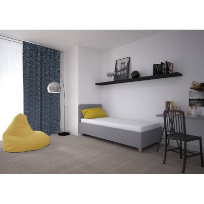 Posteľ 110x200 Blanar FIONA krátke čelo šedá