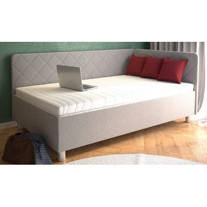 Posteľ 90x200 Blanar FIONA dlhé čelo s krátkym čelom