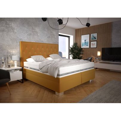 Manželská posteľ 180x200 Blanar KERSTIN žltá 2
