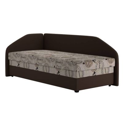 Posteľ 90x200 Blanar TURI COFFE pravá 2