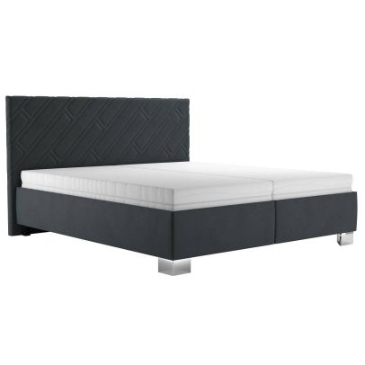 Manželská posteľ 180x200 Blanar SYLVA, tmavosivá