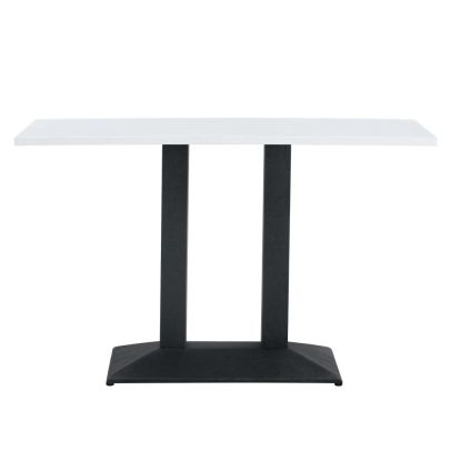 Jedálenský bistro stôl, biela/čierna, 120x60 cm, RINALDO TYP 2 2