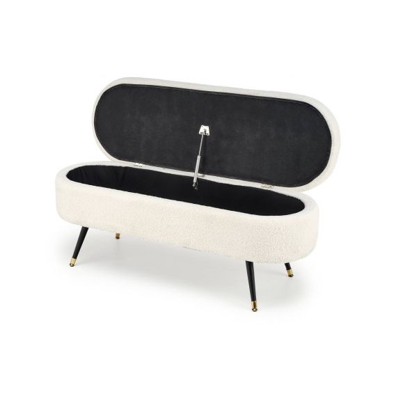 Lavica do predsiene AVEIRO, čierna/krémová