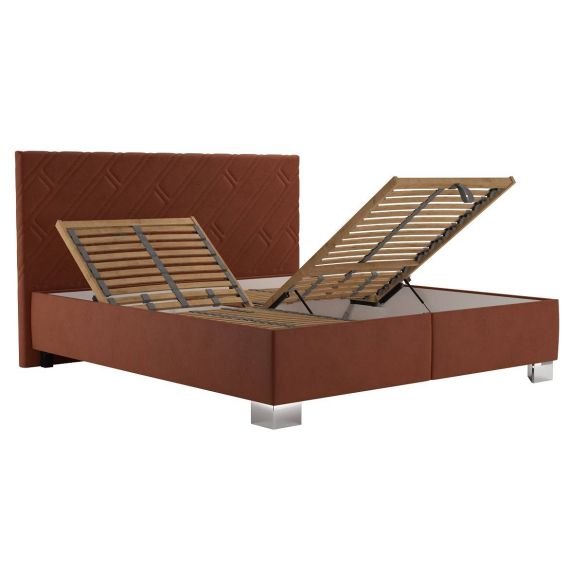 Manželská posteľ 160x200 Blanar SYLVA, tehlová, Salvador SIC 7