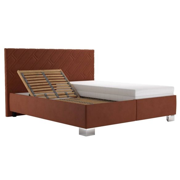 Manželská posteľ 160x200 Blanar SYLVA, tehlová, Salvador SIC 7