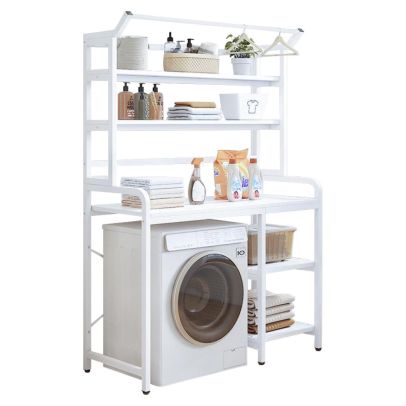 Regál nad práčku, biela, JABIR