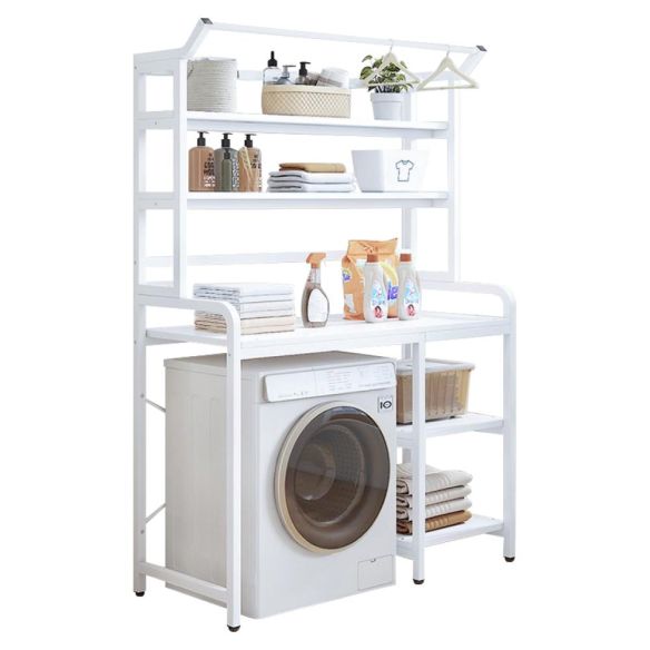 Regál nad práčku, biela, JABIR