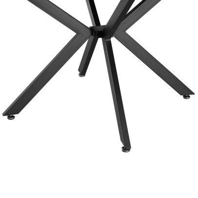 Jedálenský rozkladací stôl, čierna, 100x100-140x75 cm, ABERO TYP 1 2