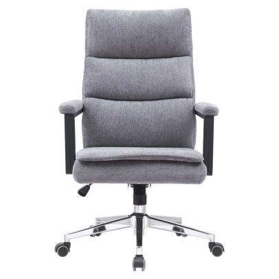 Kancelárske kreslo, sivá/chróm, ZAVIER 2