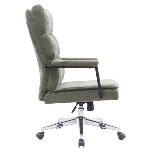 Kancelárske kreslo, zelená/chróm, ZAVIER