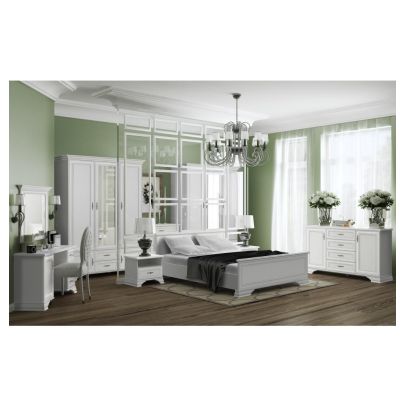 Toaletný stolík, alpská biela, KENTAK TOL 2