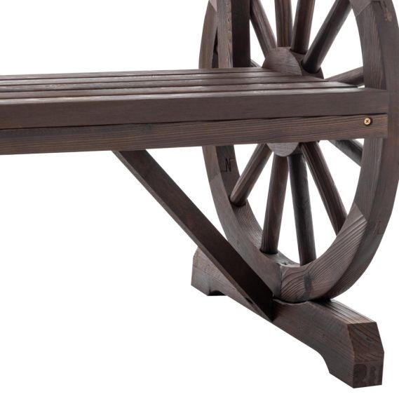 Záhradná lavička, hnedá, SABA TYP 1