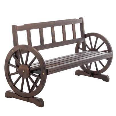 Záhradná lavička, hnedá, SABA TYP 2