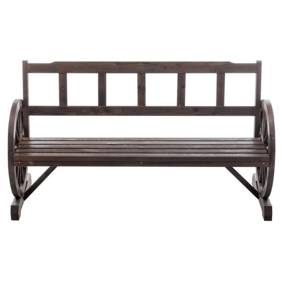 Záhradná lavička, hnedá, SABA TYP 2
