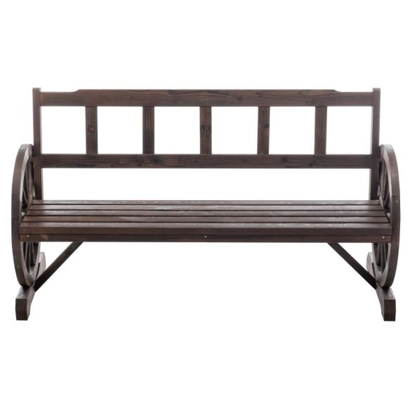 Záhradná lavička, hnedá, SABA TYP 2