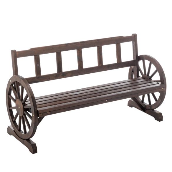 Záhradná lavička, hnedá, SABA TYP 2