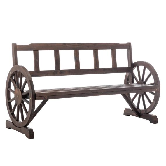 Záhradná lavička, hnedá, SABA TYP 2