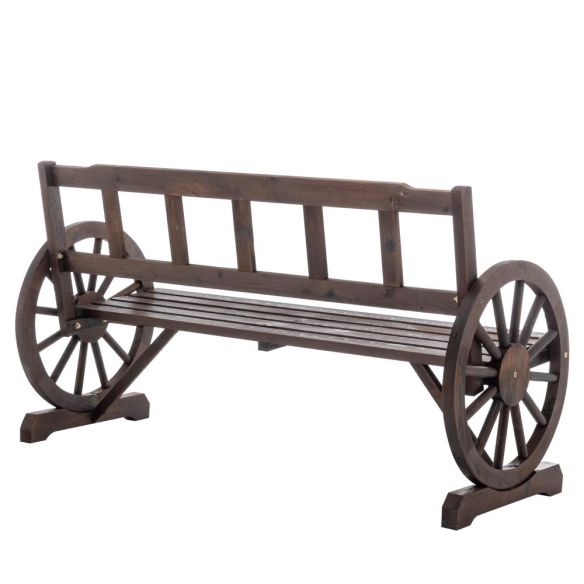 Záhradná lavička, hnedá, SABA TYP 2