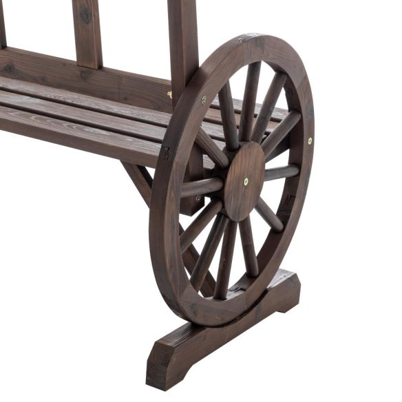 Záhradná lavička, hnedá, SABA TYP 2