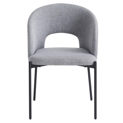 Jedálenská stolička, sivá/čierna, LONKA 2