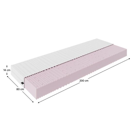 Matrac, penový, 14 cm, 80x200, MAIR