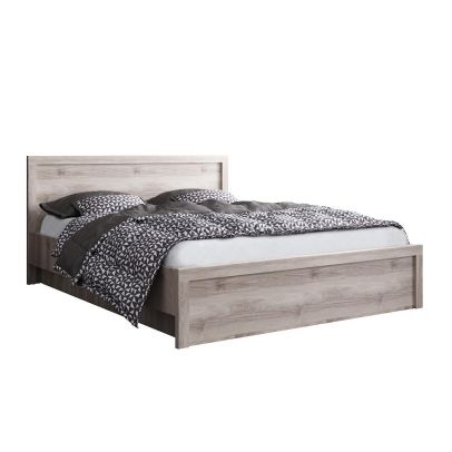 Posteľ s úložným priestorom, 160x200, gaštan nairobi, JESI NEW