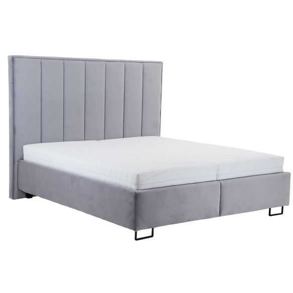 Manželská posteľ 180x200 Blanar ANGELA sivá čierne nohy