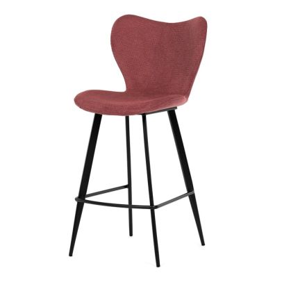 Barová stolička, červená, látka, AUB-1068 RED2