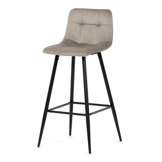 Barová stolička, hnedá, látka, AUB-X7015 CAP2