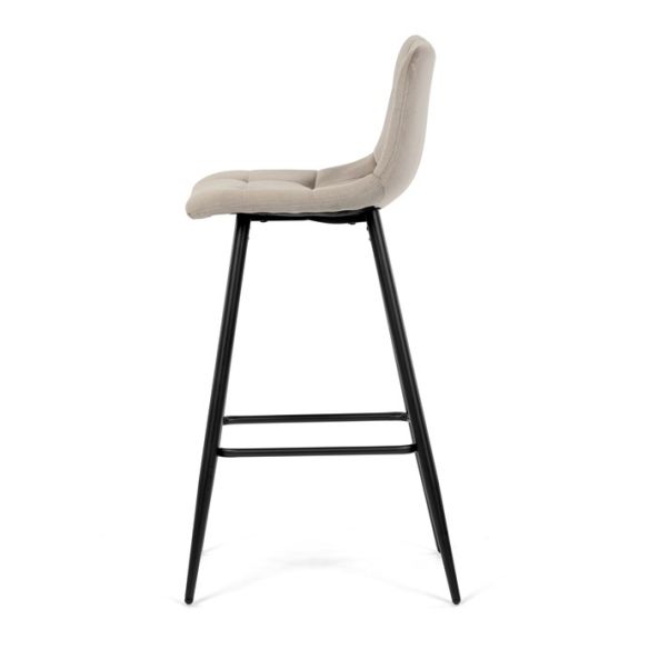 Barová stolička, hnedá, látka, AUB-X7015 CAP2