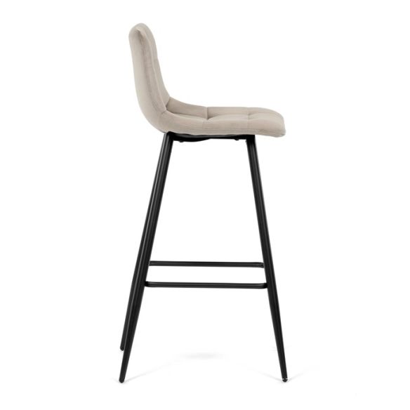 Barová stolička, hnedá, látka, AUB-X7015 CAP2