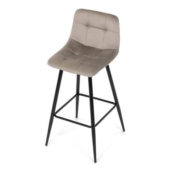 Barová stolička, hnedá, látka, AUB-X7015 CAP2