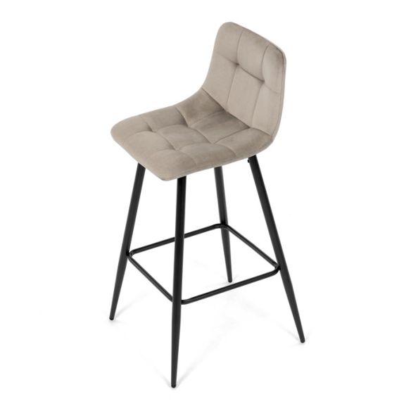 Barová stolička, hnedá, látka, AUB-X7015 CAP2