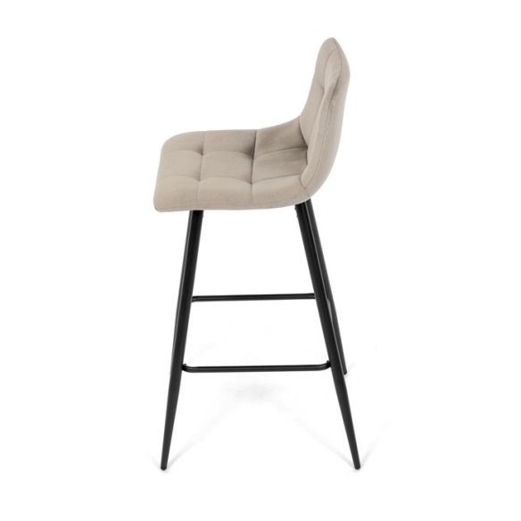 Barová stolička, hnedá, látka, AUB-X7015 CAP2